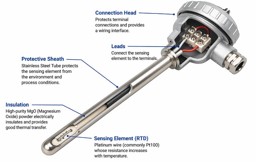 Construction of RTD Sensor
